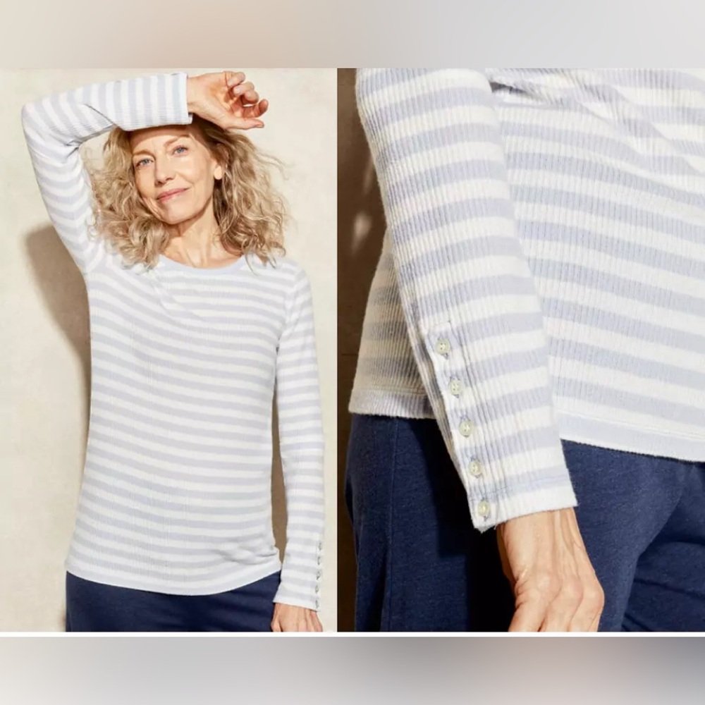 Haven Well Within Striped Long Sleeve Top SZ XLP